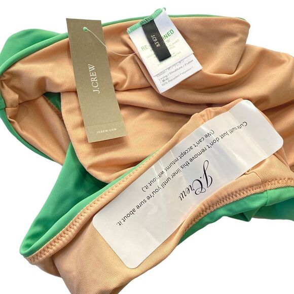 J Crew High Rise Mint Green Bikini Bottom Sz XXS NWT - Picture 6 of 12